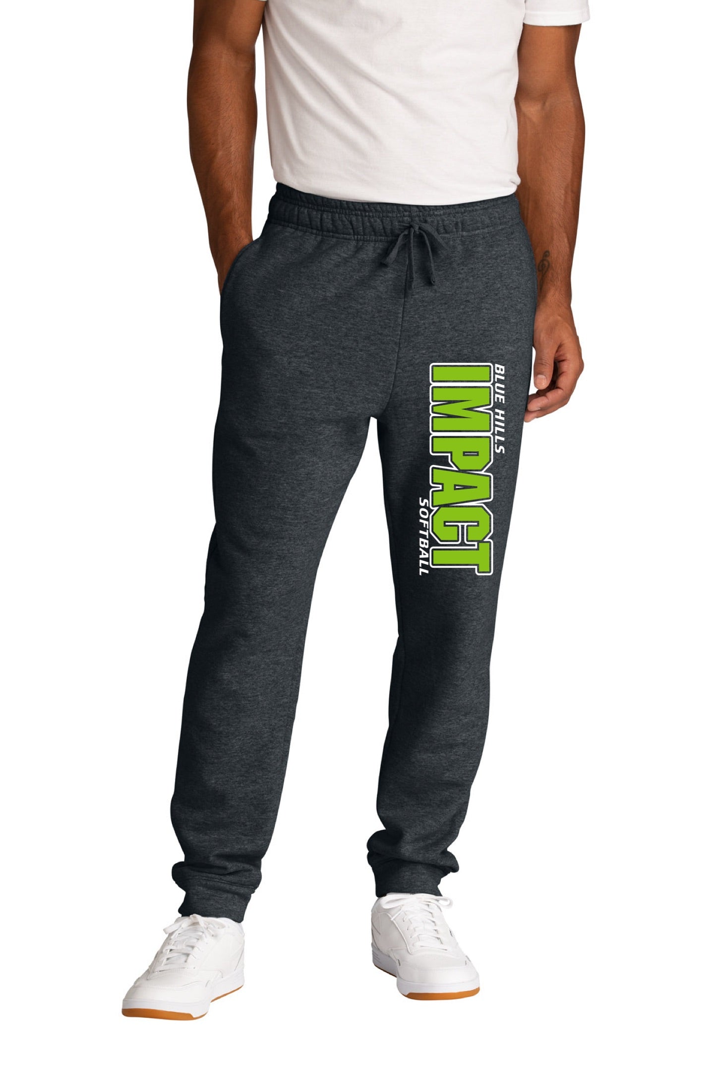 Port & Co™ Core Fleece Jogger | ADULT - GREEN IMPACT LOGO OR MOUNTAIN LOGO