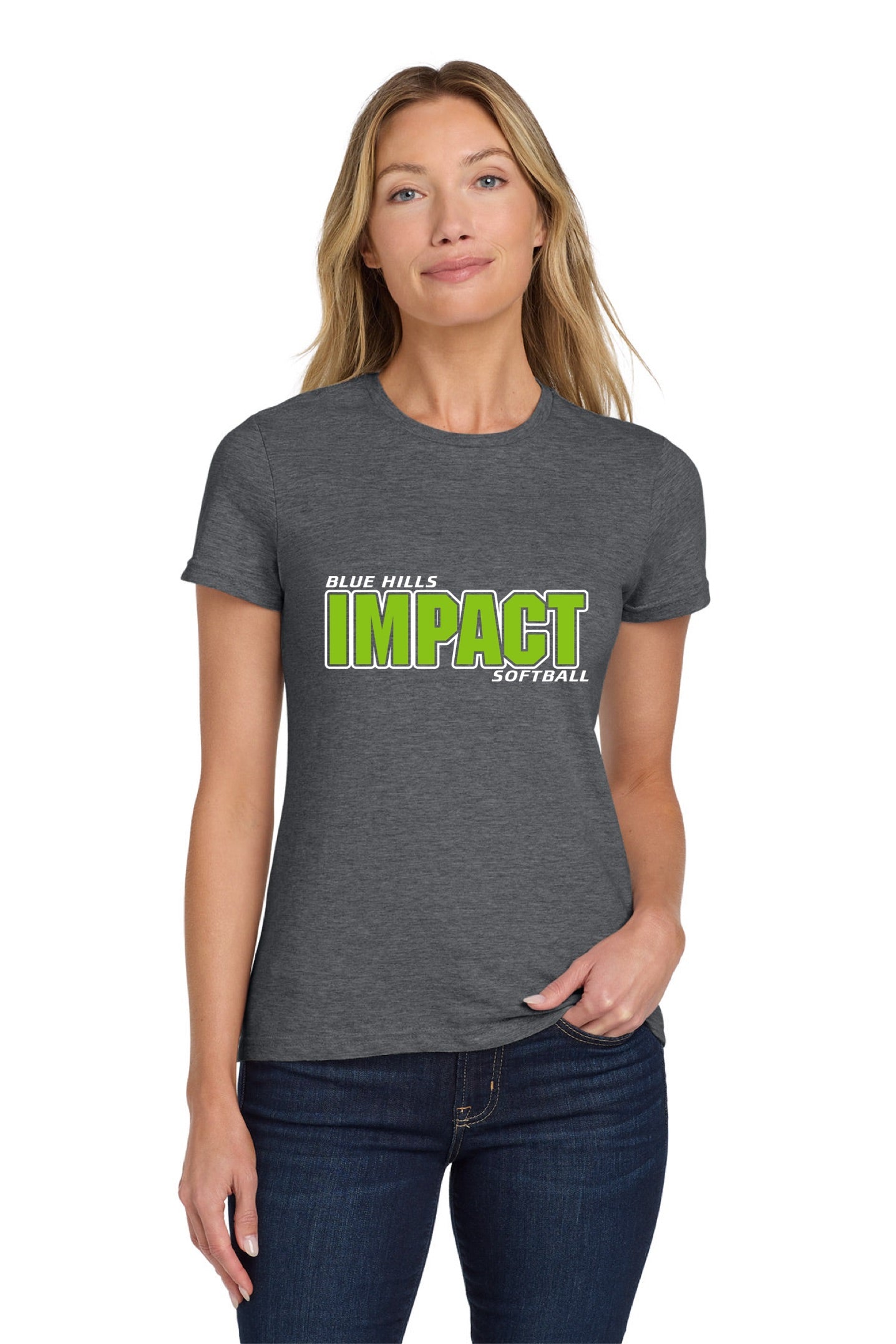 Gildan Softstyle® Women's T-Shirt - GREEN IMPACT LOGO