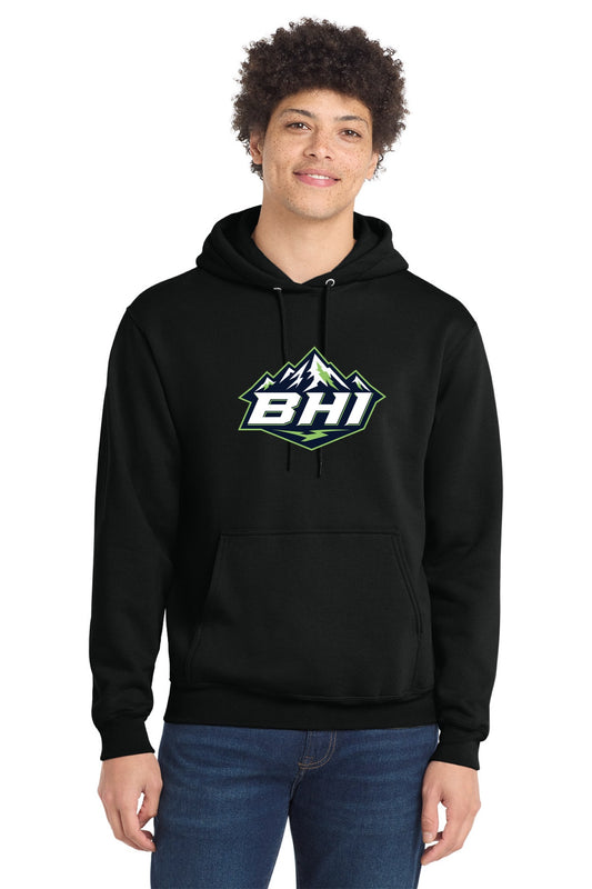 Port & Co™ Core Fleece Pullover Hooded Sweatshirt | ADULT - MOUNTAIN LOGO