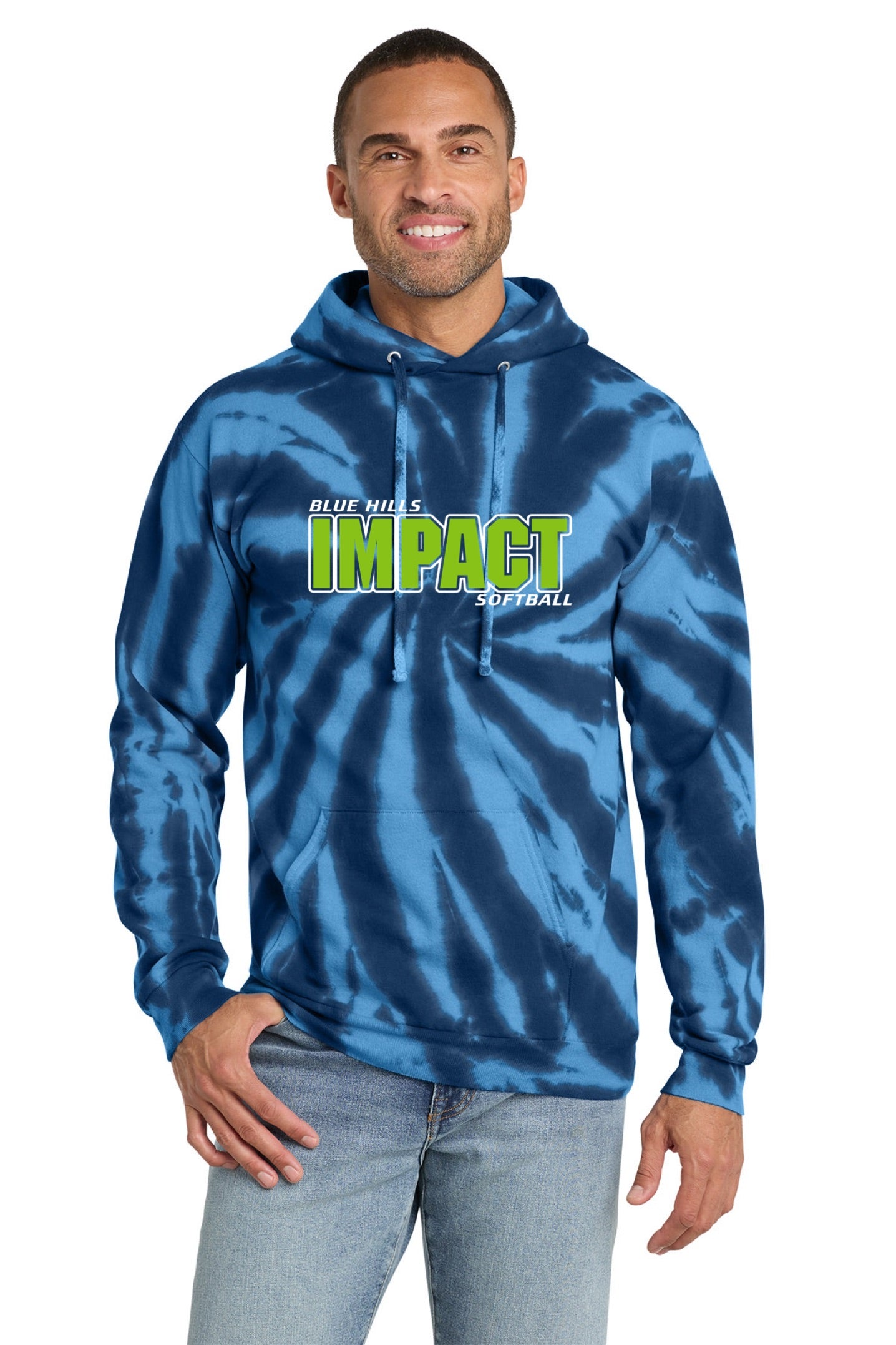 Port & Co™ Tie-Dye Pullover Hooded Sweatshirt | ADULT