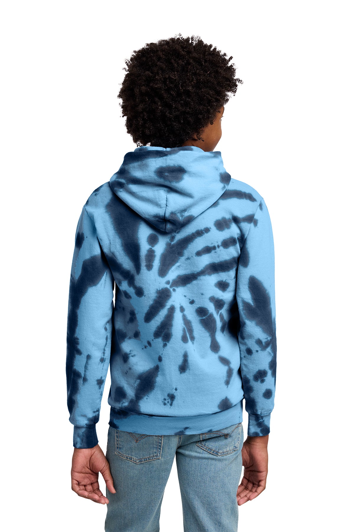 Port & Co™ Tie-Dye Pullover Hooded Sweatshirt | YOUTH