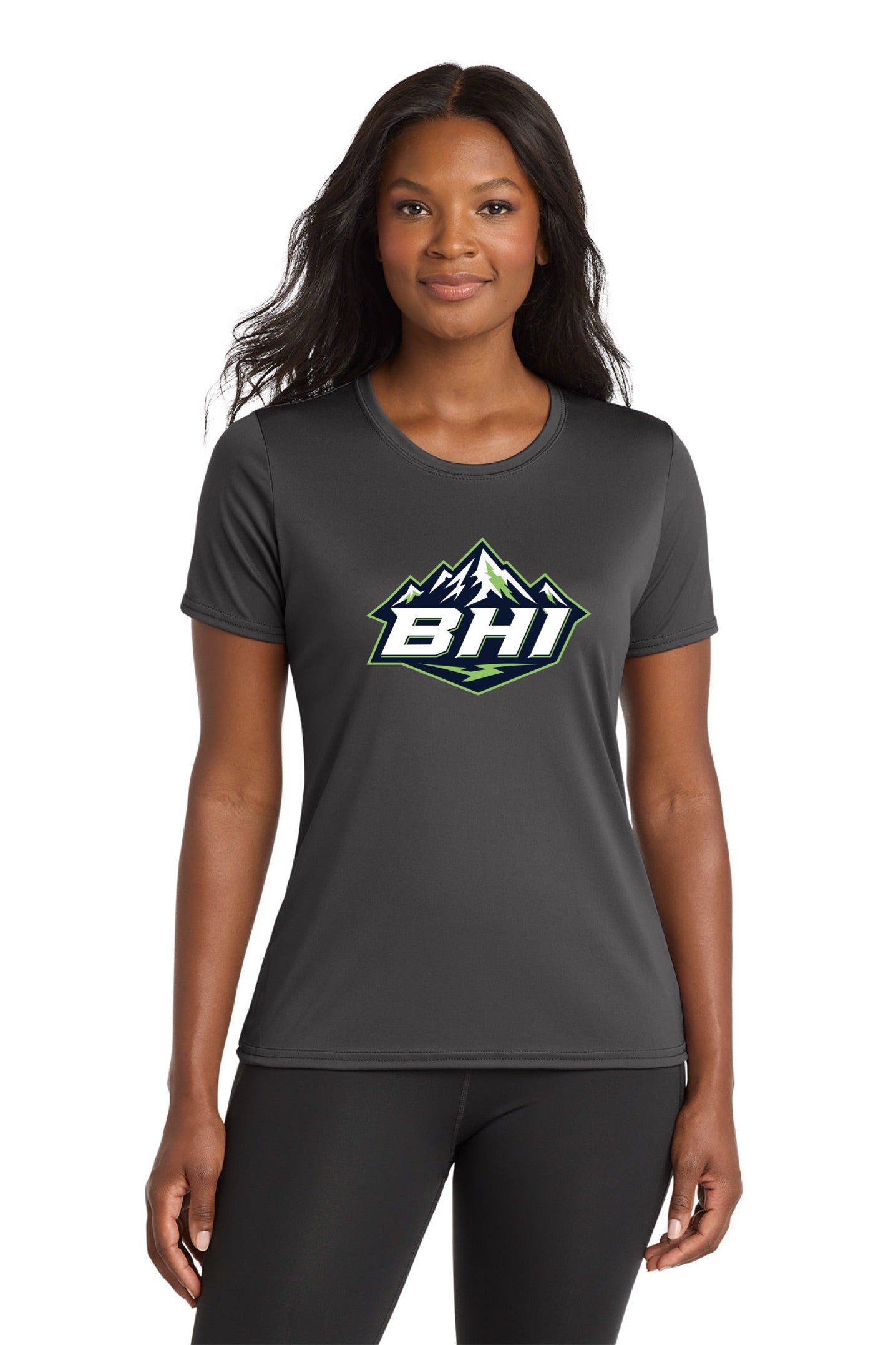 Port & Co™ Women's Performance Tee - MOUNTAIN LOGO