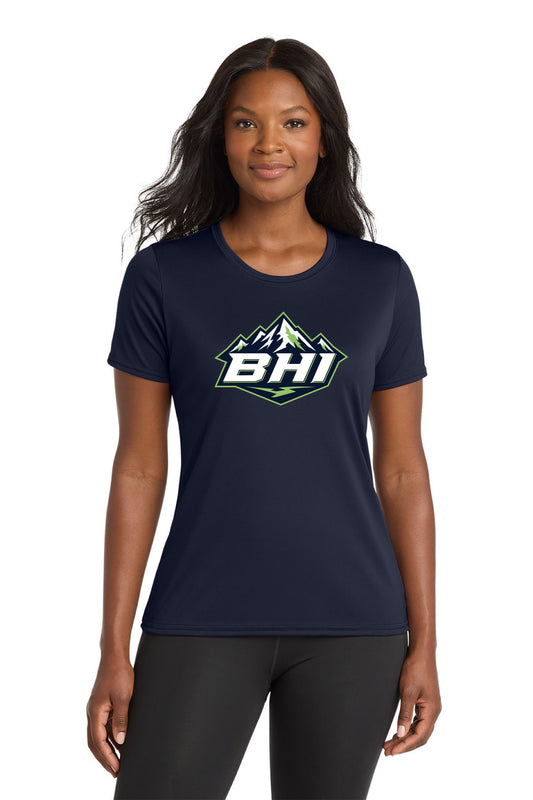 Port & Co™ Women's Performance Tee - MOUNTAIN LOGO