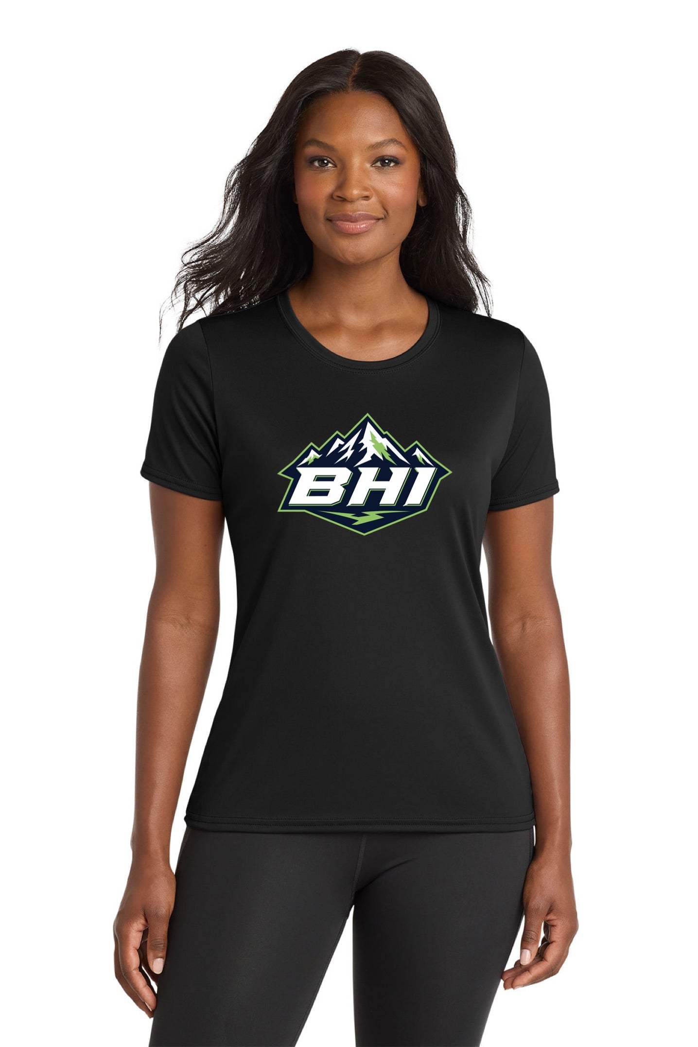 Port & Co™ Women's Performance Tee - MOUNTAIN LOGO