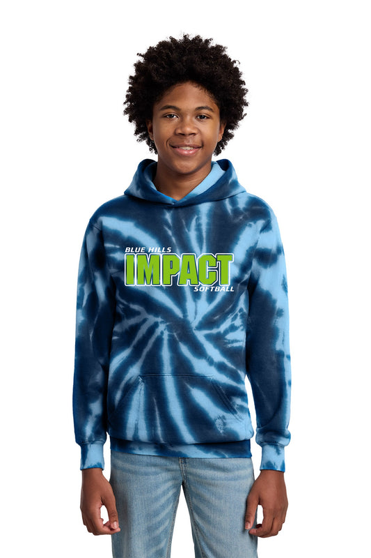 Port & Co™ Tie-Dye Pullover Hooded Sweatshirt | YOUTH