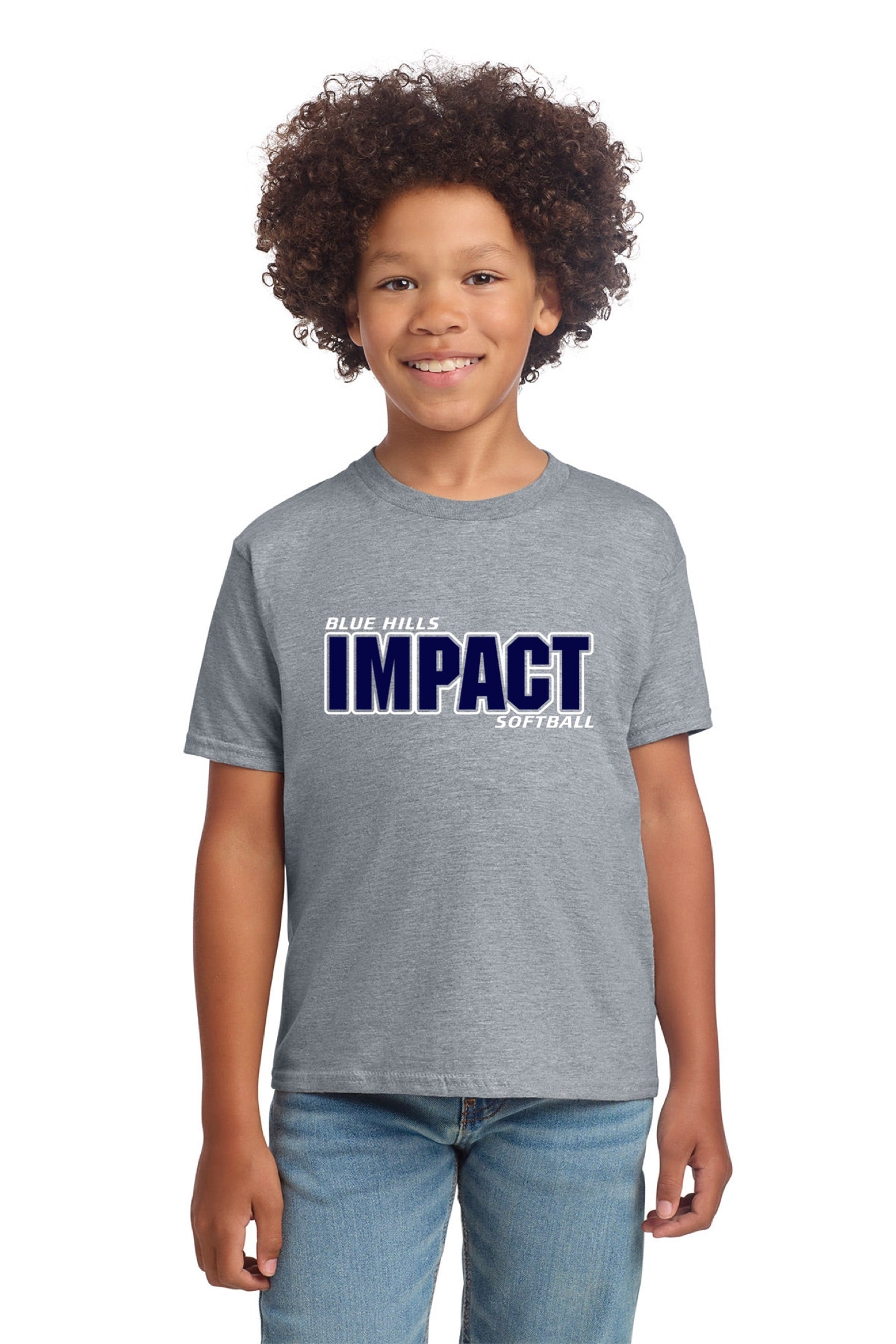 Gildan Softstyle® T-Shirt | YOUTH - BLUE IMPACT OG LOGO