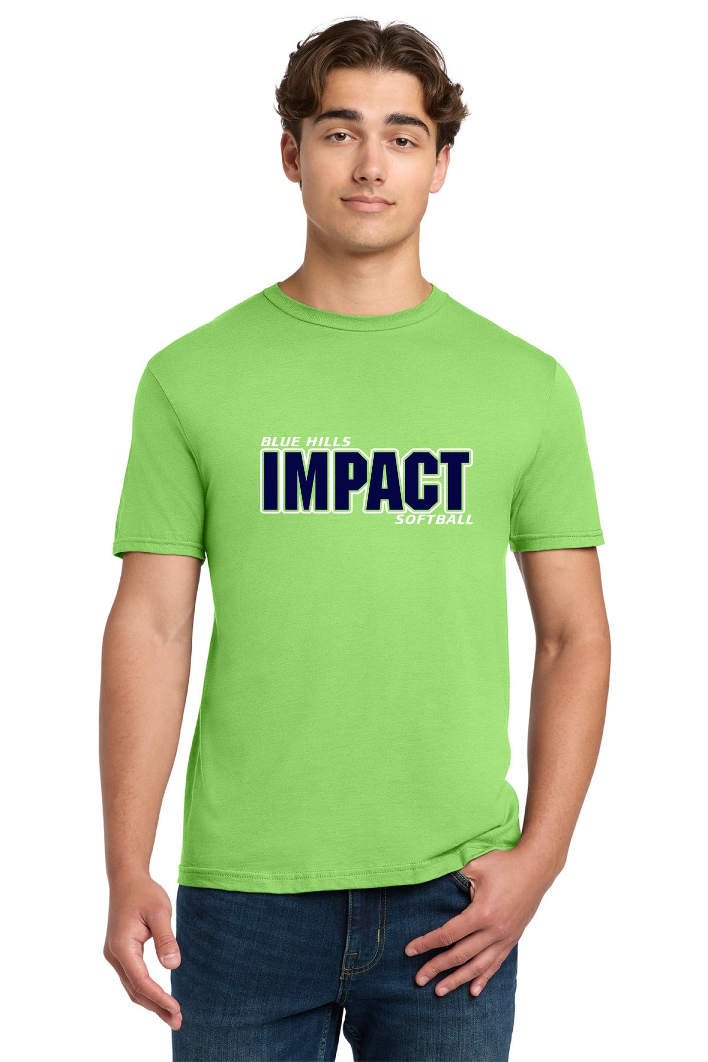 Gildan Softstyle® T-Shirt | ADULT - BLUE IMPACT LOGO
