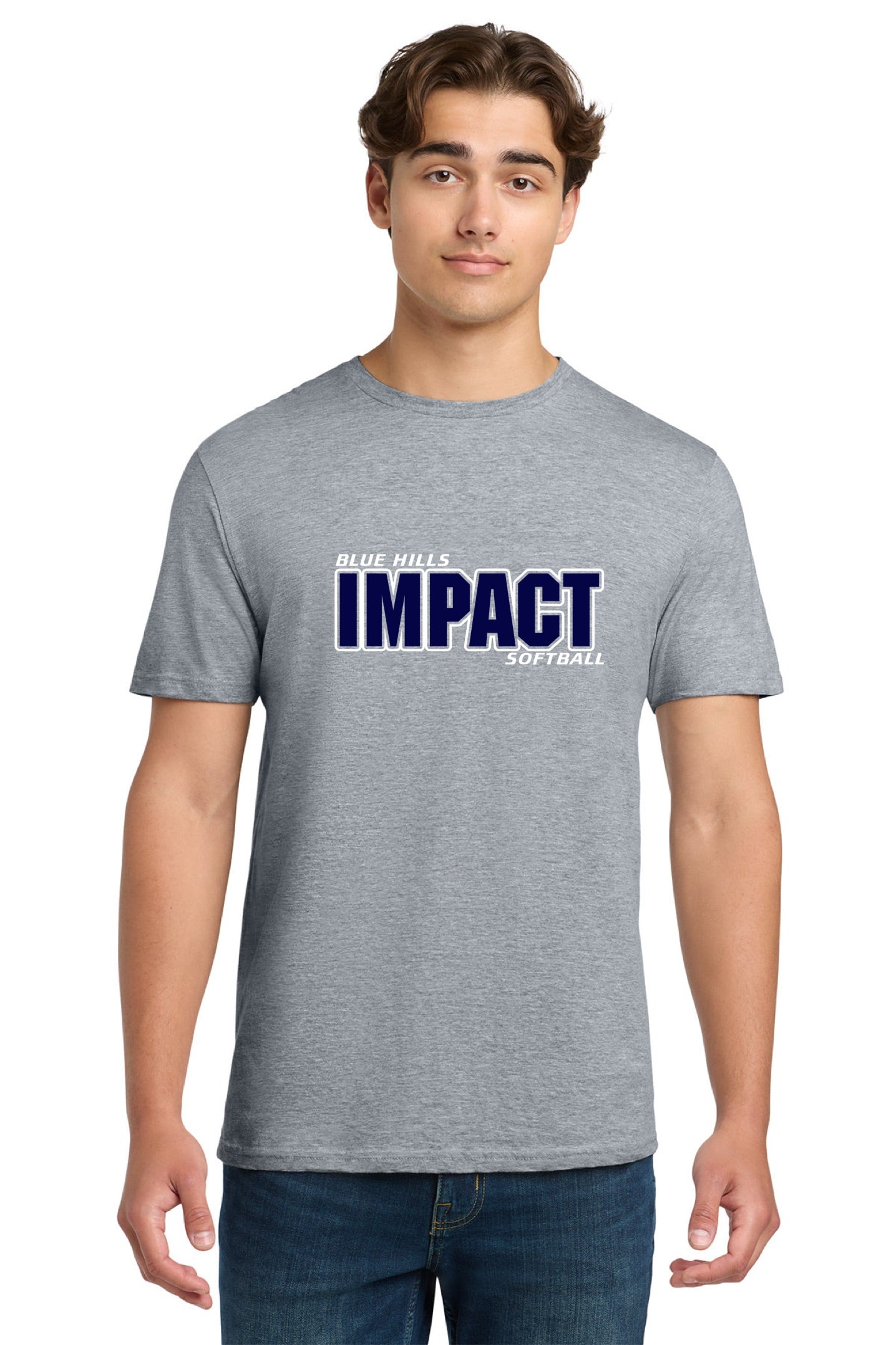 Gildan Softstyle® T-Shirt | ADULT - BLUE IMPACT LOGO