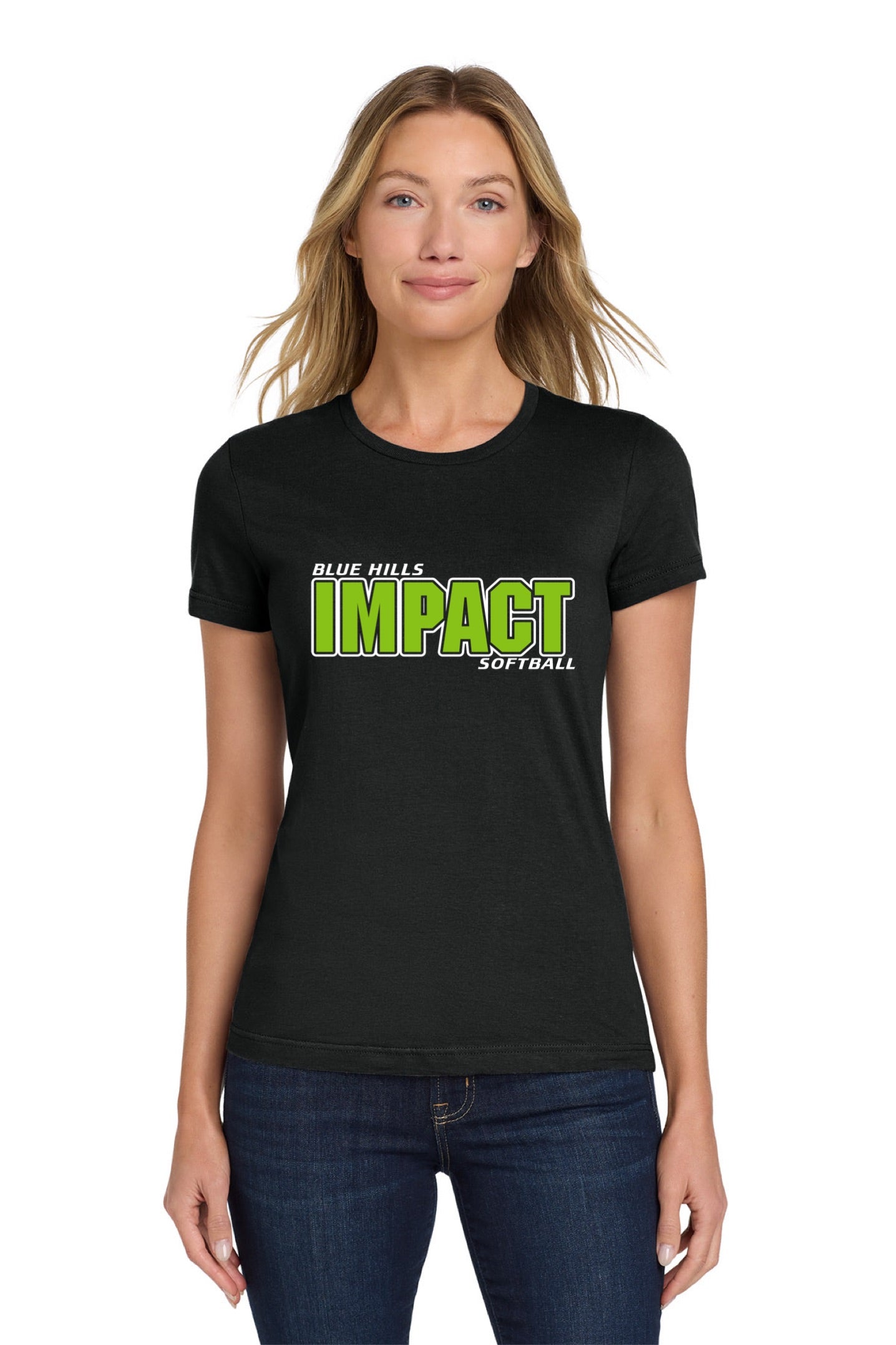 Gildan Softstyle® Women's T-Shirt - GREEN IMPACT LOGO