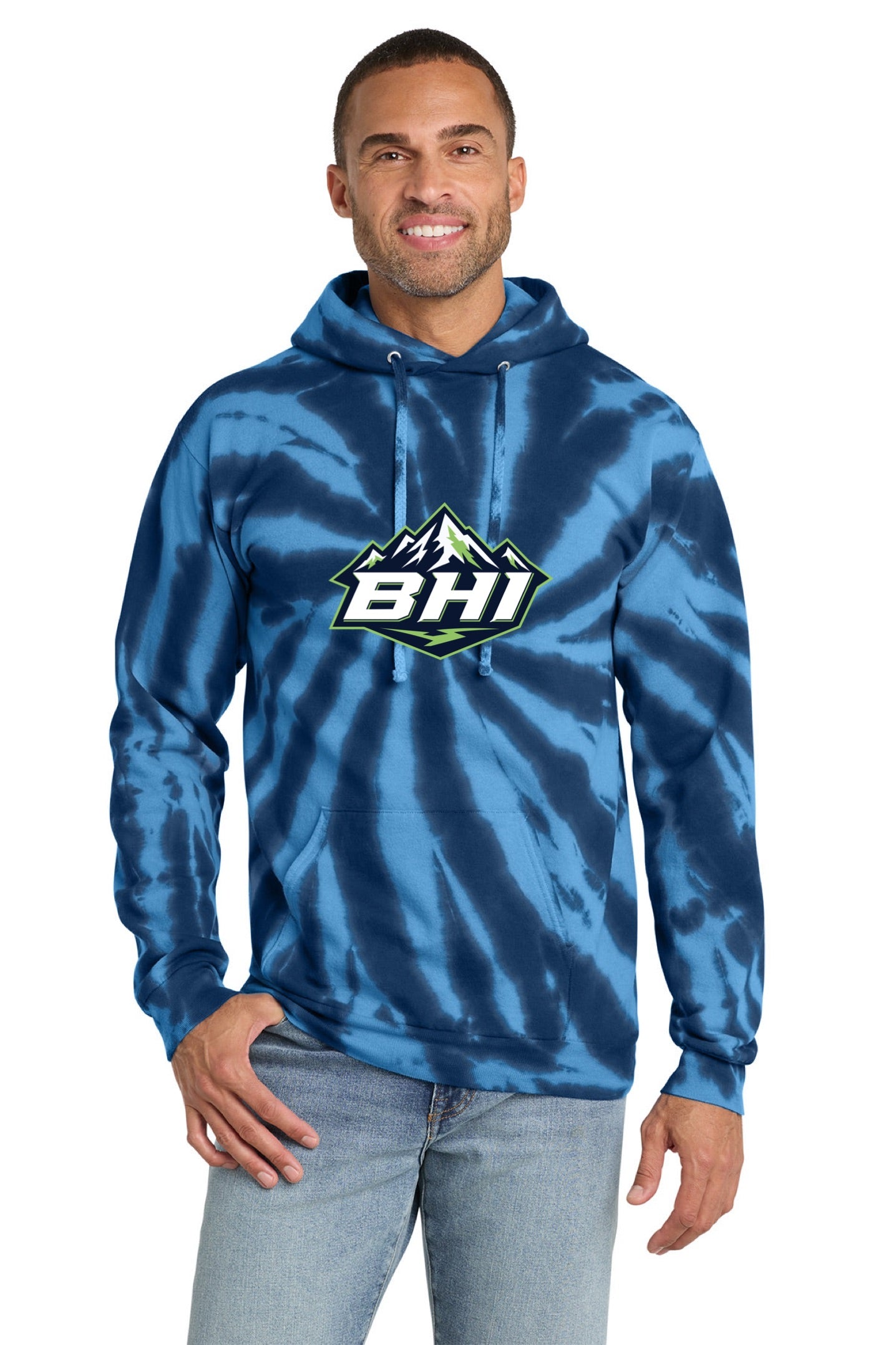 Port & Co™ Tie-Dye Pullover Hooded Sweatshirt | ADULT