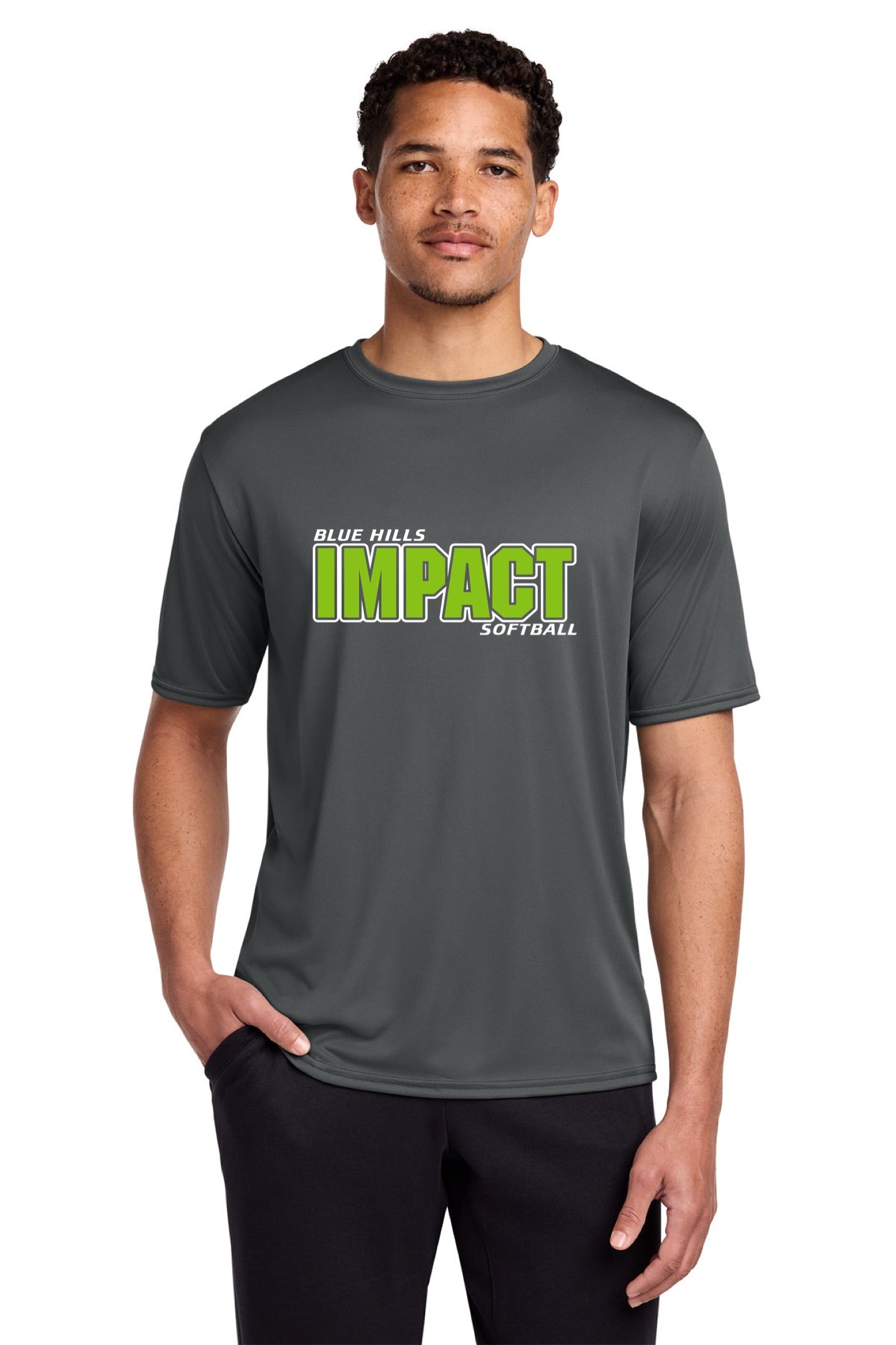 Port & Co™ Performance Tee Men's - GREEN IMPACT LOGO