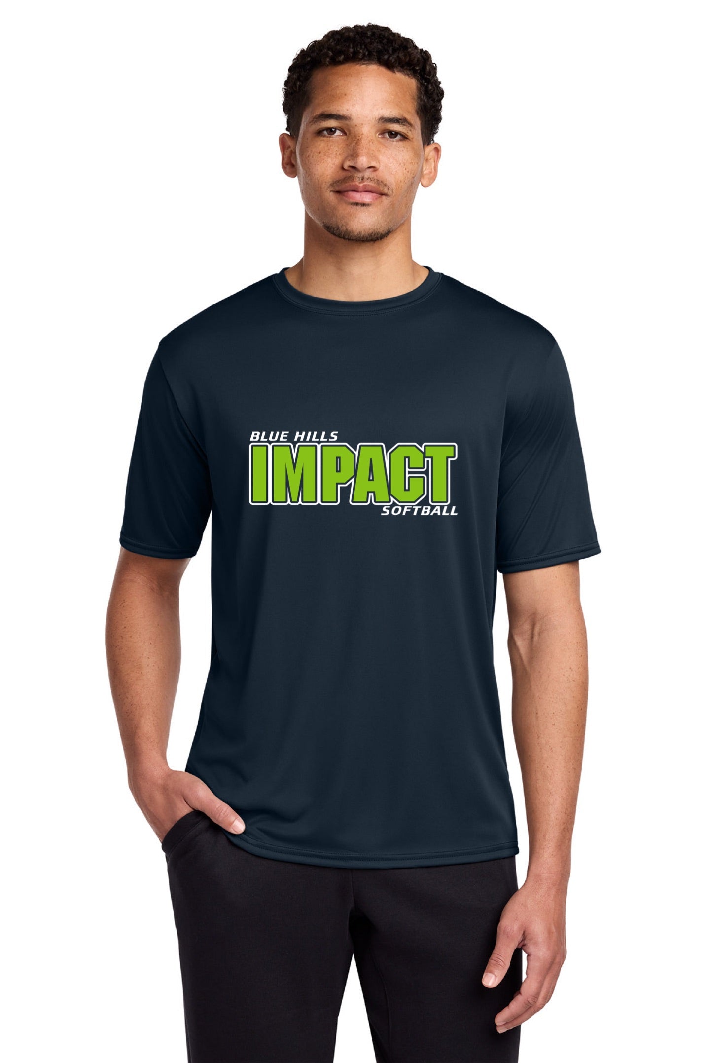 Port & Co™ Performance Tee Men's - GREEN IMPACT LOGO