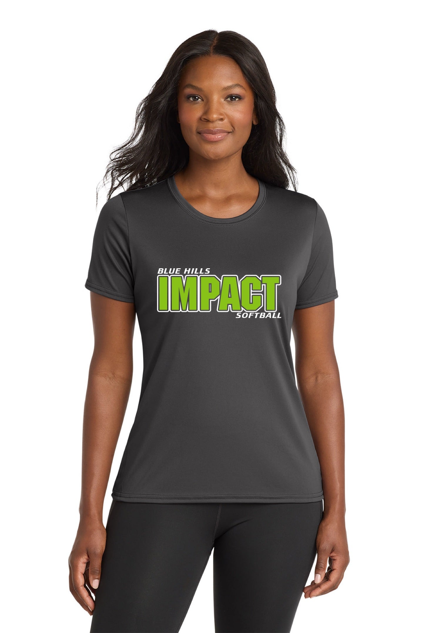 Port & Co™ Women's Performance Tee - GREEN IMPACT OG LOGO
