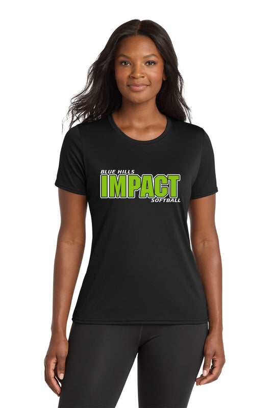 Port & Co™ Women's Performance Tee - GREEN IMPACT OG LOGO