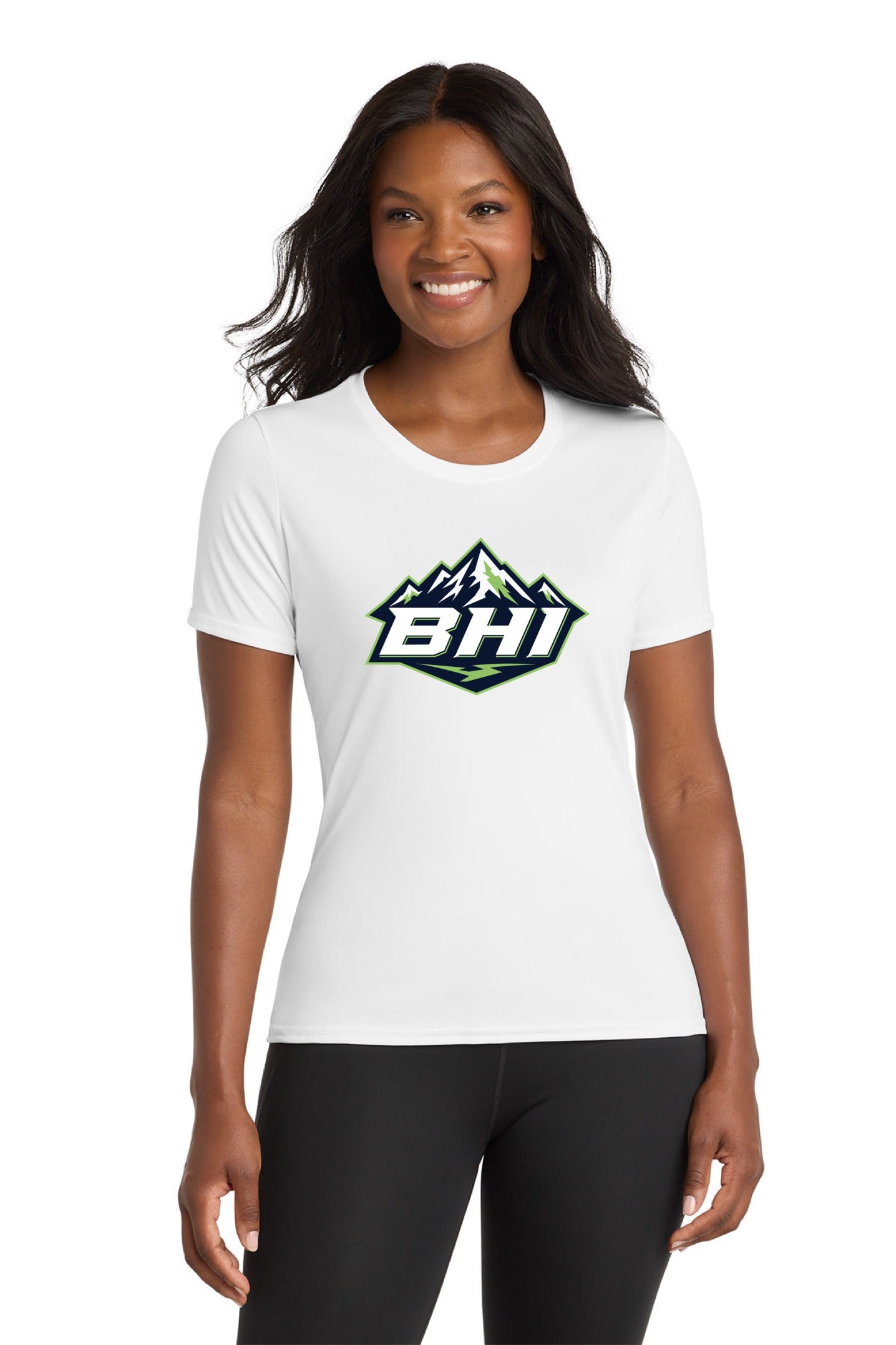 Port & Co™ Women's Performance Tee - MOUNTAIN LOGO